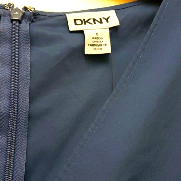 DKNY blue dress size 8, nwt - Picture 4 of 8